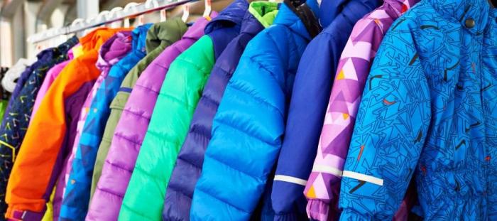 Rack of winter coats