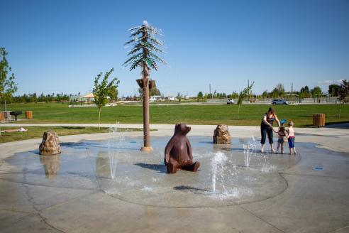 Discovery Park splash pad