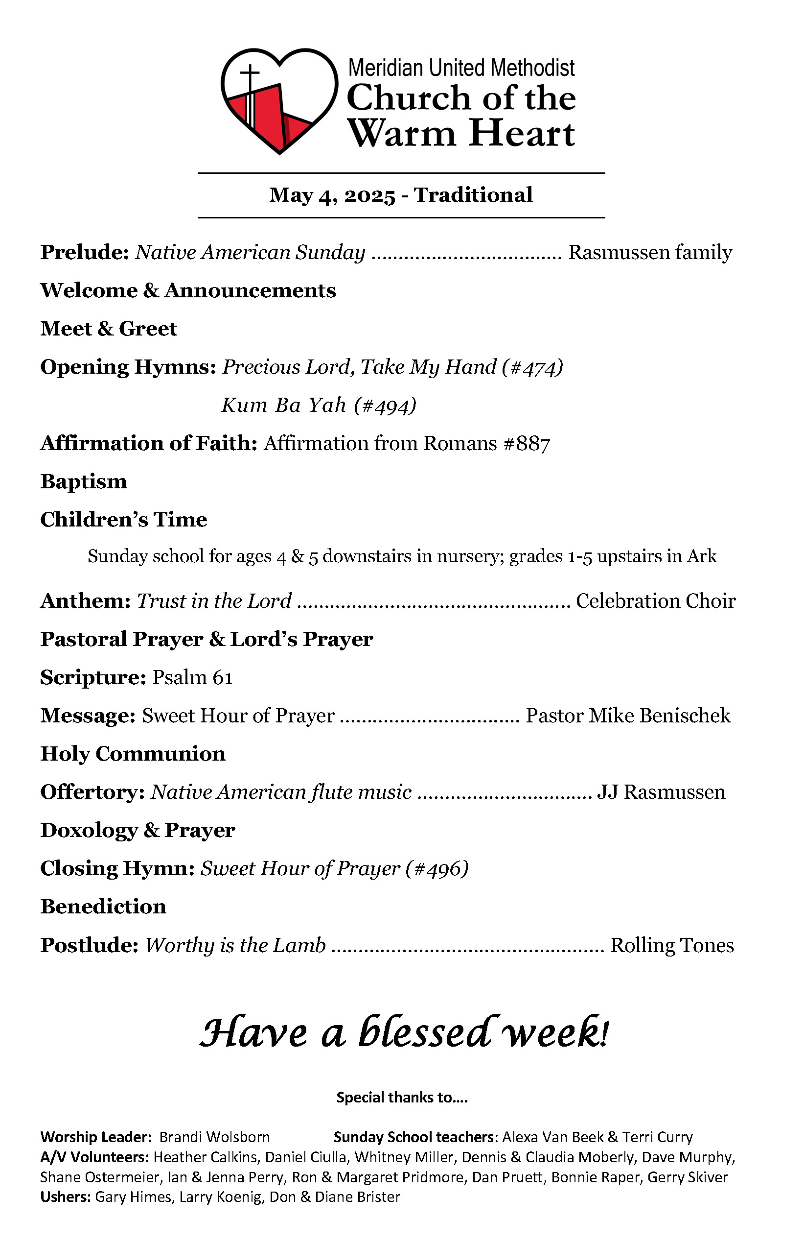 Bulletin Page 1