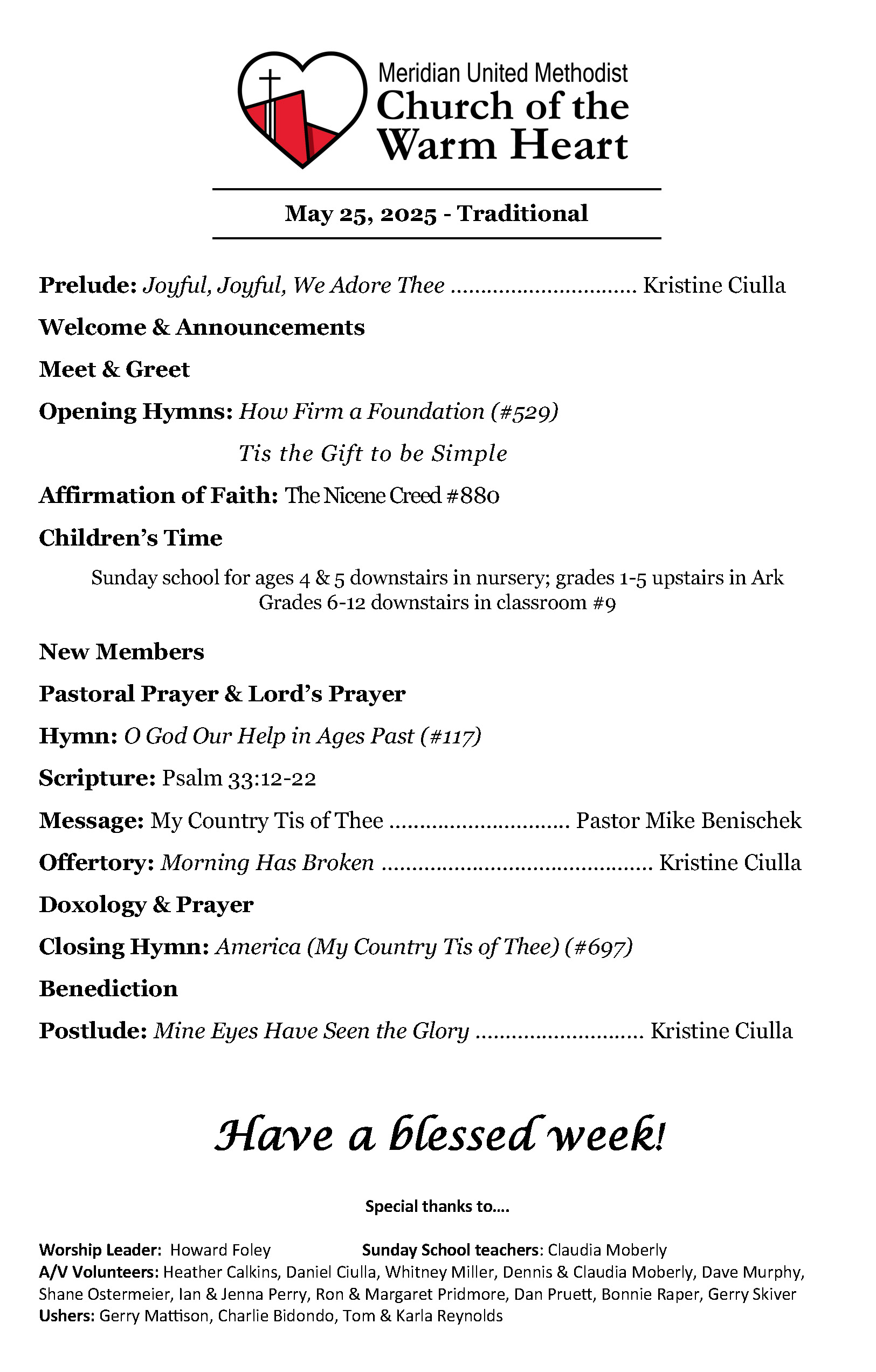 Bulletin Page 1