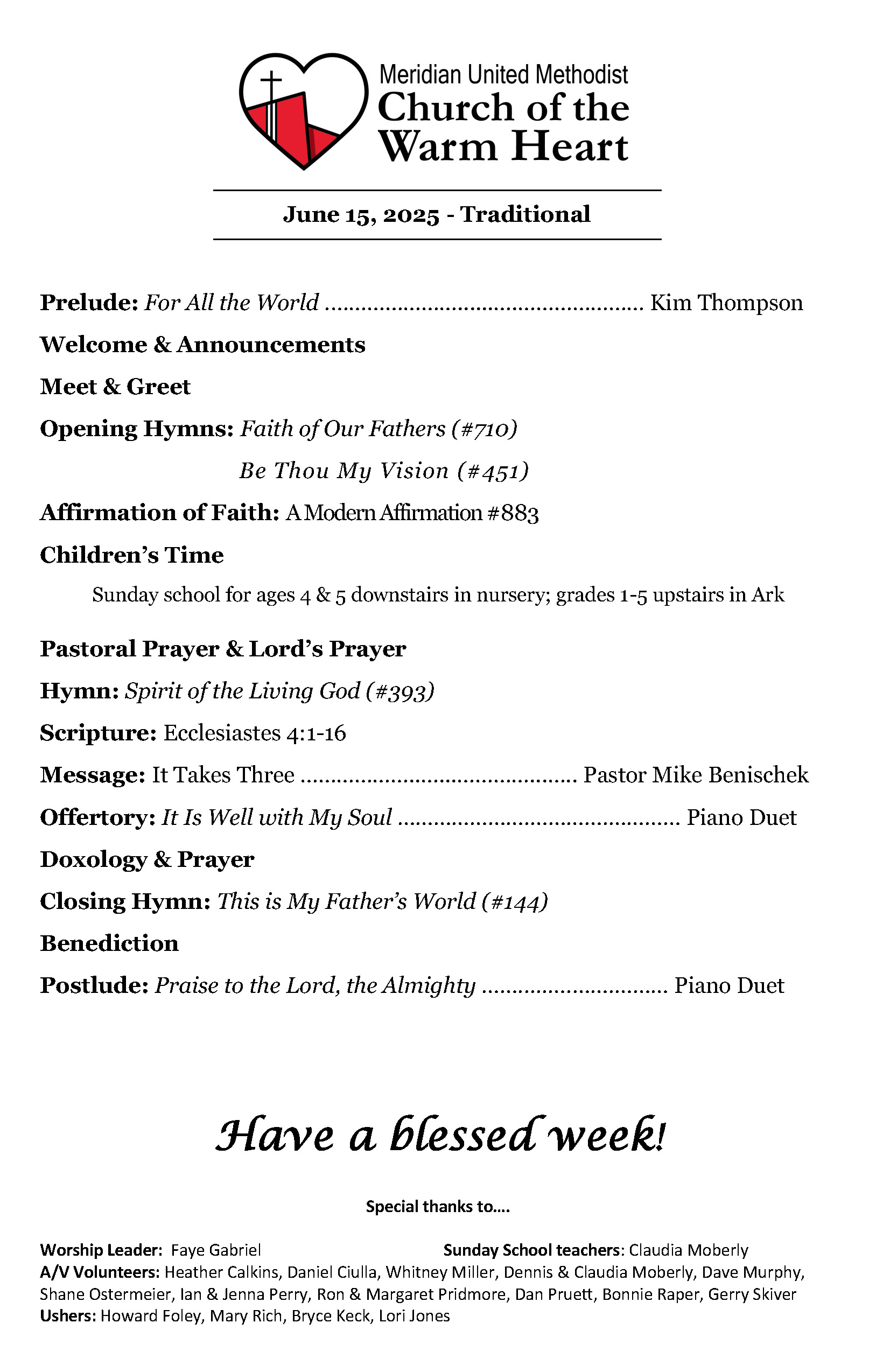 Bulletin Page 1